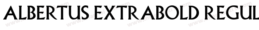 albertus extrabold regulart42字体转换